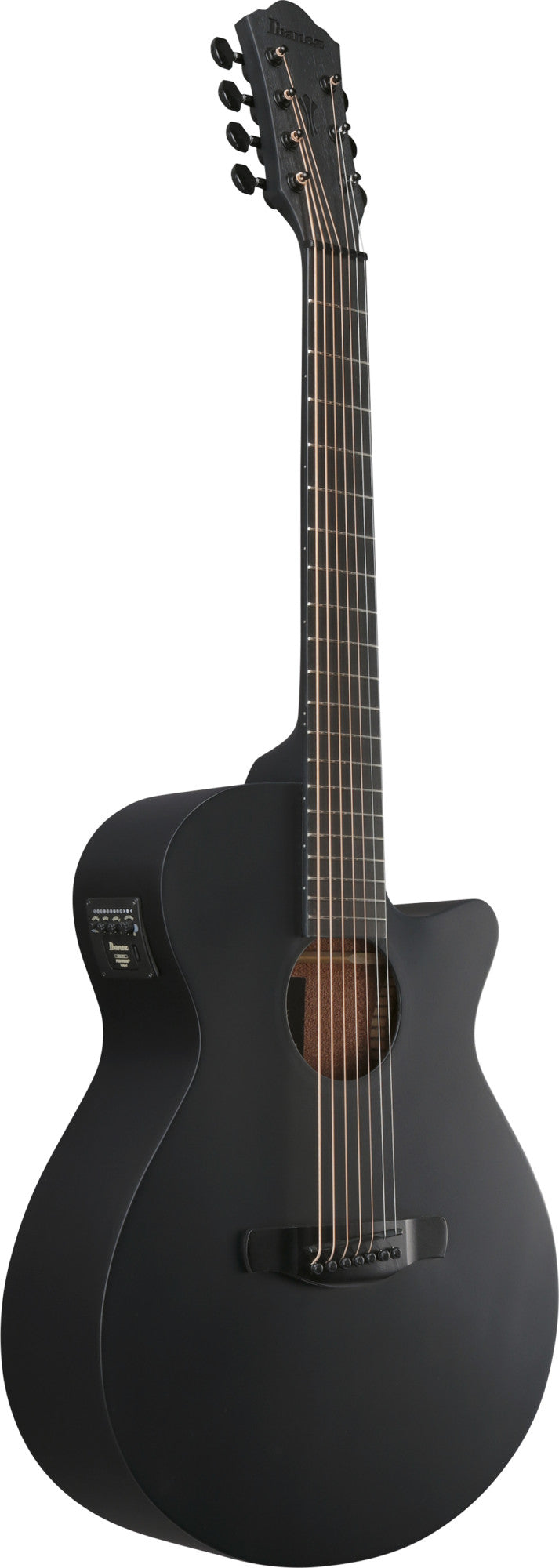 IBANEZ AEG Acoustic Guitar 7-String - Black Out
