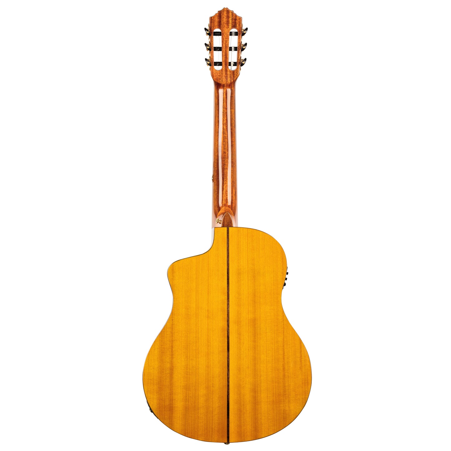 ORTEGA Family Series Pro 4/4 Konzertgitarre 6 String - Massive Fichte / Cypress Gloss Stain Yellow + Bag
