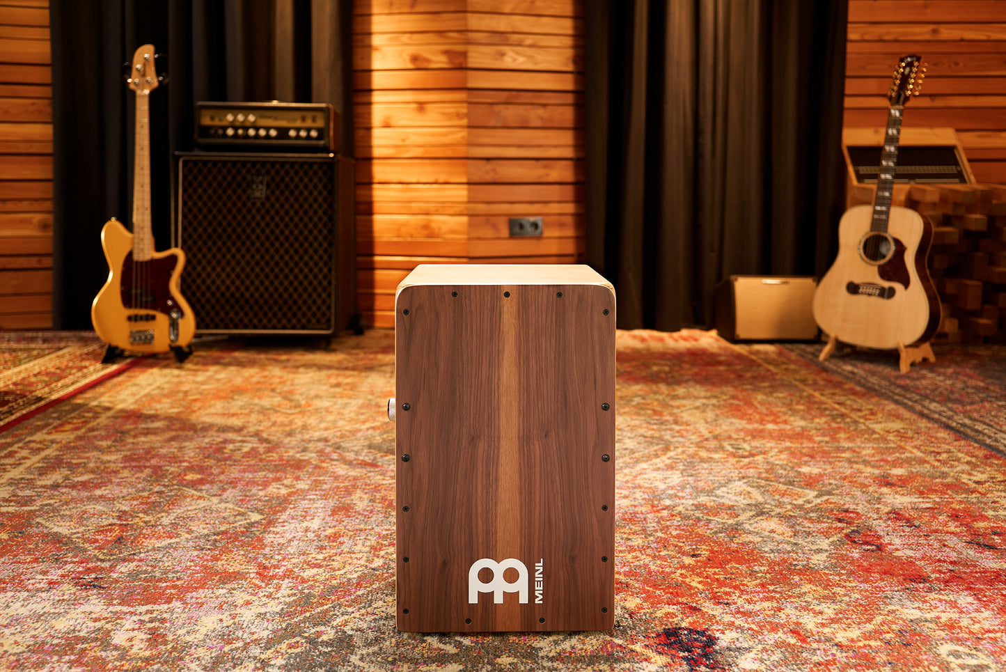 MEINL Percussion Snarecraft Professional Series Cajon 100 - Walnut