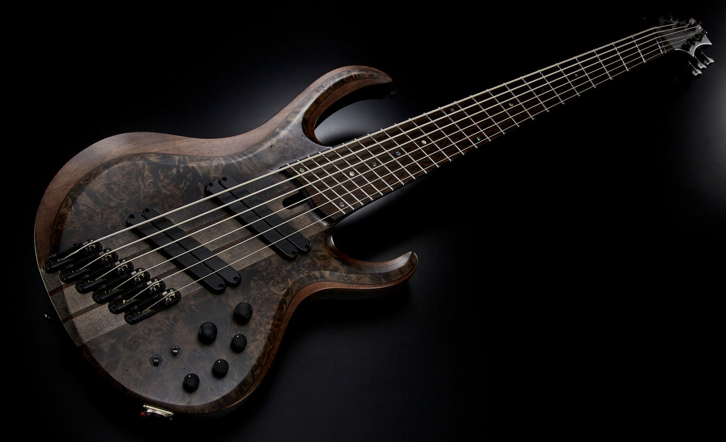 IBANEZ Bass Workshop BTB Electric Bass 6-String Multi Scale - Transparent Gray Flat + Case