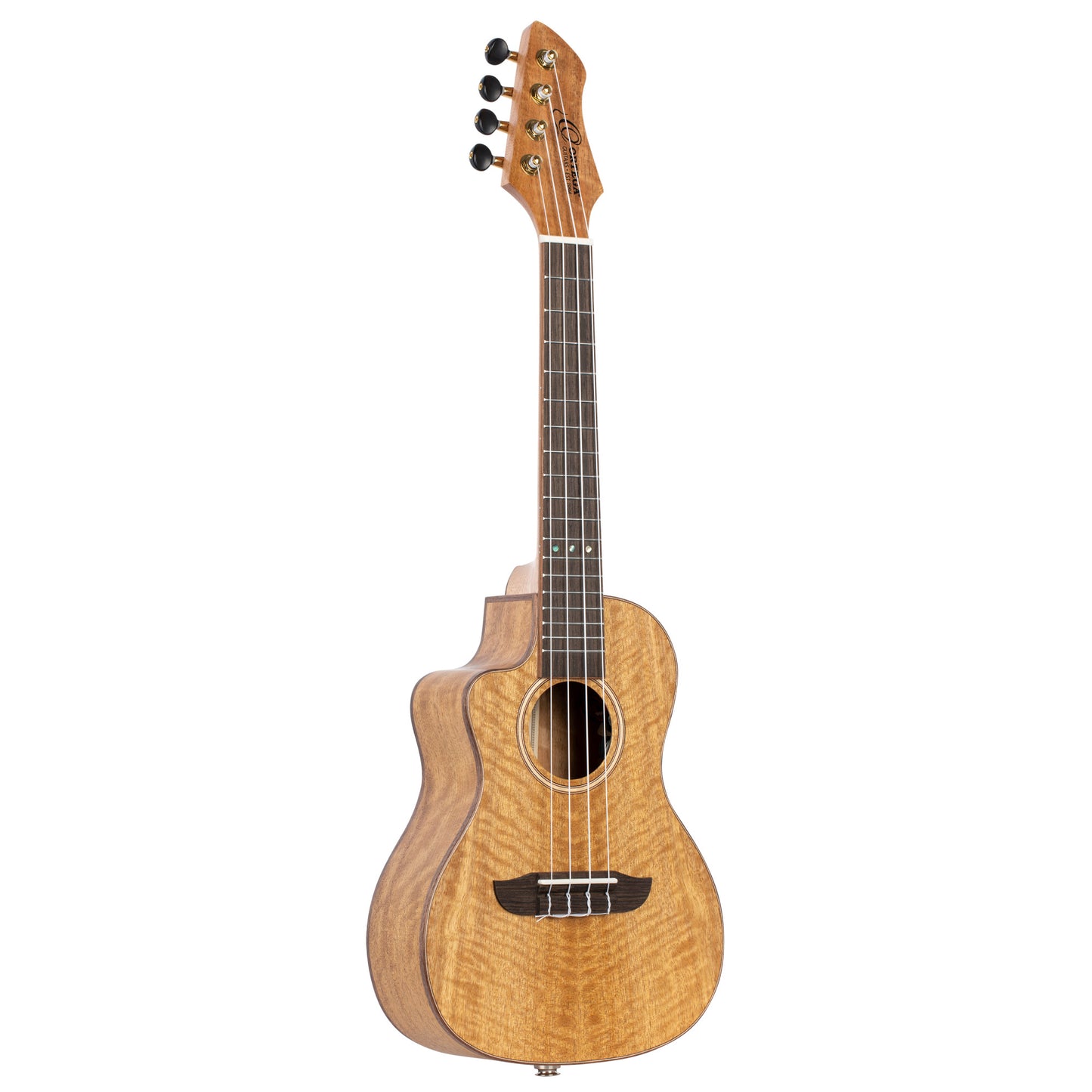 ORTEGA Horizon Serie Konzert Preamp Ukulele 4 String Lefty - Mango Natural + Bag