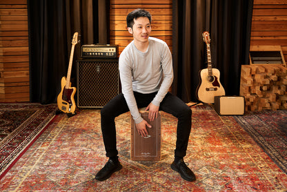 MEINL Percussion Artisan Edition Series String Cajon Tango Line - Grey Eucalyptus