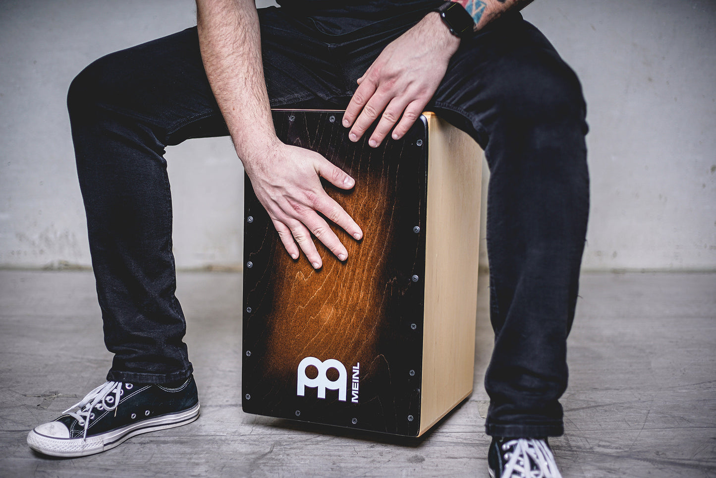 MEINL Percussion Snarecraft Series Snare Cajon 100 Special Edition - Brown Burst