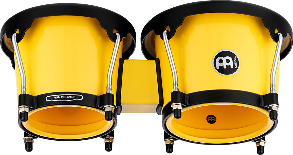 MEINL Percussion Journey Series Bongo 6 1/2" Macho & 7 1/2" Hembra - Illuminating Yellow