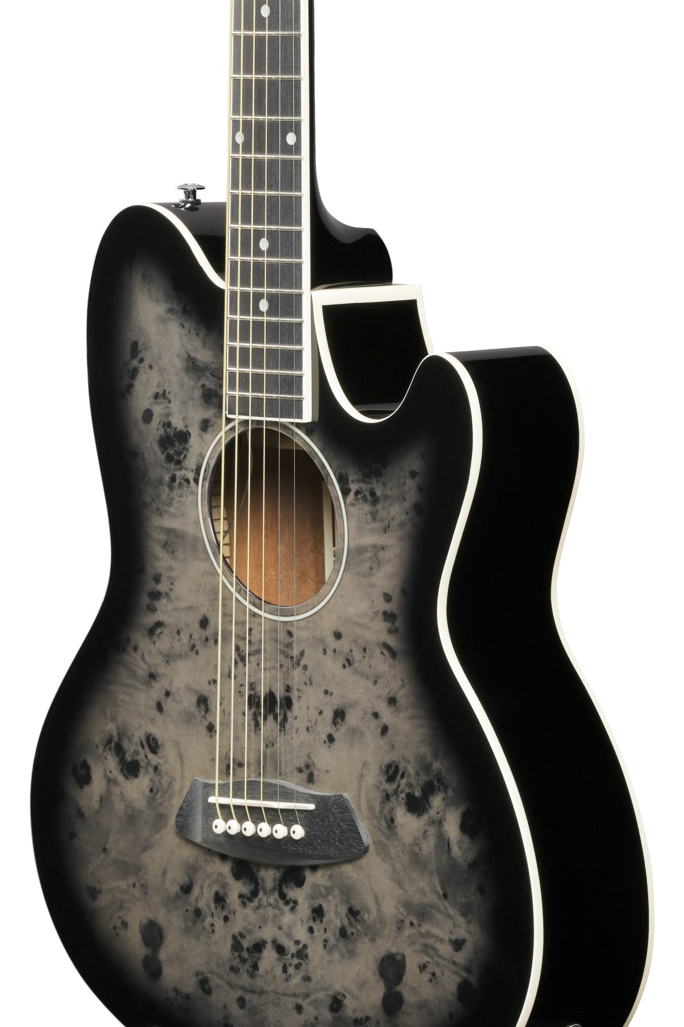 IBANEZ Talman Acoustic Guitar 6-String - Transparent Brown Black Burst High Gloss