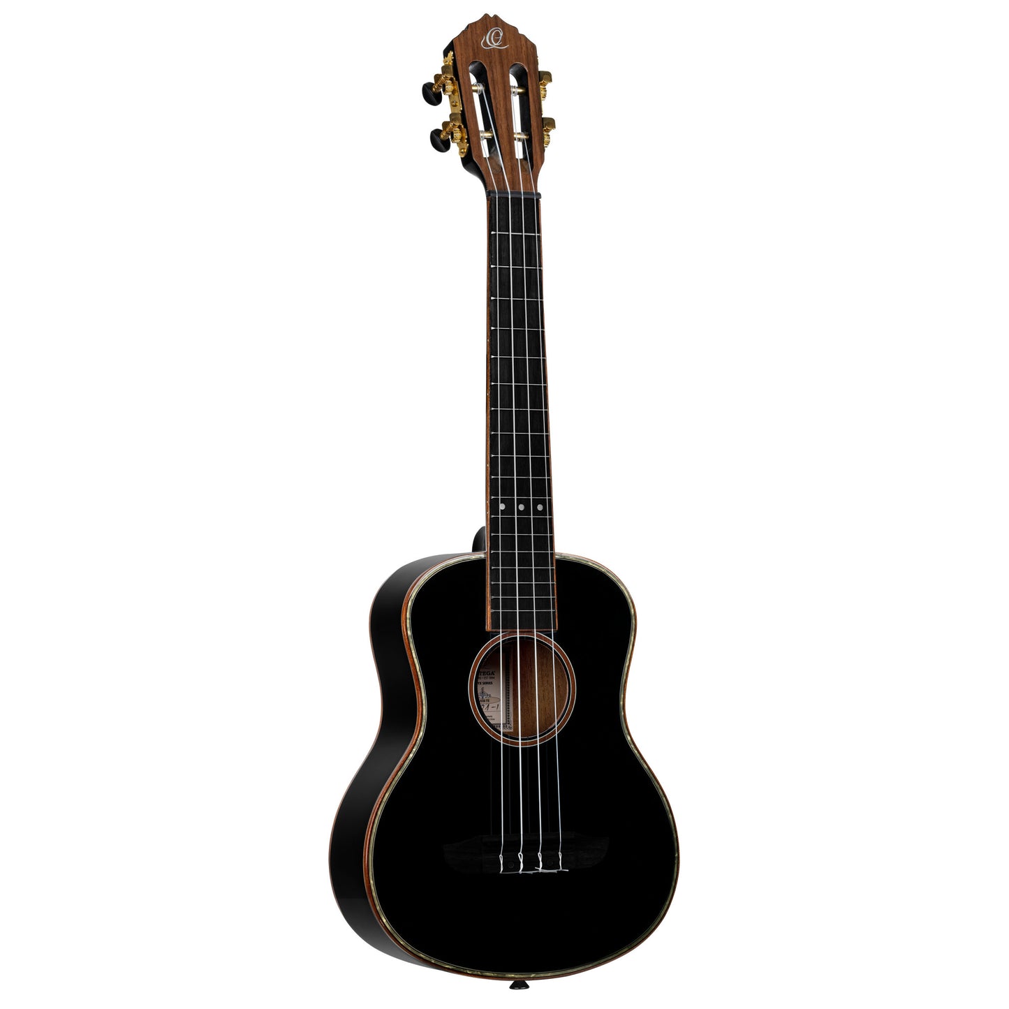 ORTEGA Onyx Serie Tenor Ukulele 4 String - Spruce / Mahogany Black + Bag