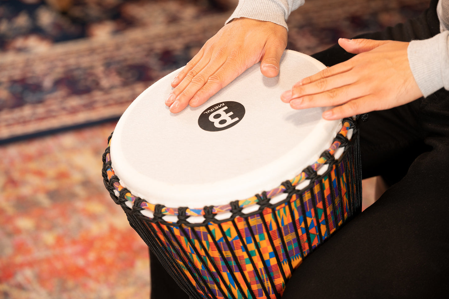MEINL Percussion Travel Series African Djembe 12" - Kenyan Quilt