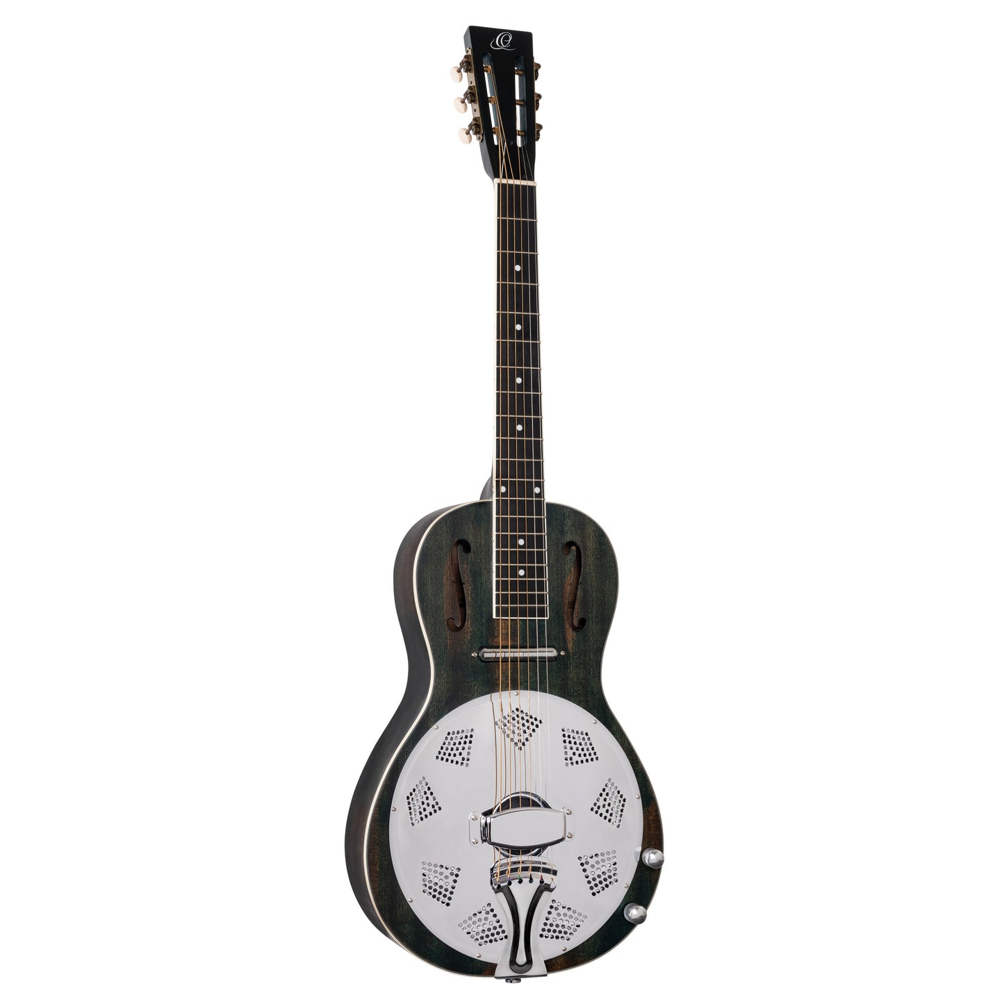 ORTEGA Americana Series Resonatorgitarre 6 String - Distressed Denim Matte / Chrom HW