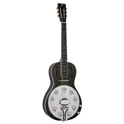 ORTEGA Americana Series Resonatorgitarre 6 String - Distressed Denim Matte / Chrom HW