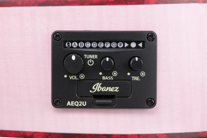 IBANEZ EWP Piccolo Gitarre 6-String - Strawberry Milk Open Pore