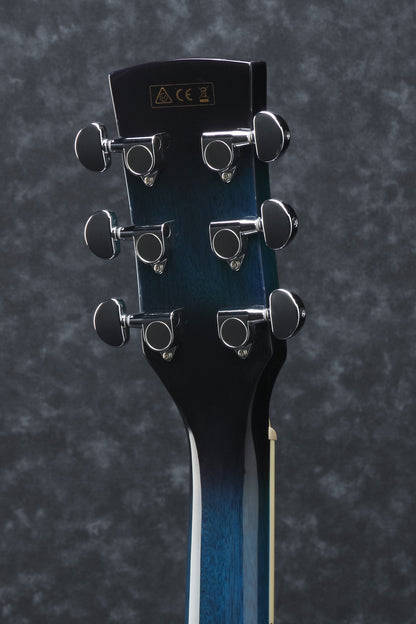 IBANEZ PF Performance Acoustic Guitar 6-String - Transparent Blue Sunburst