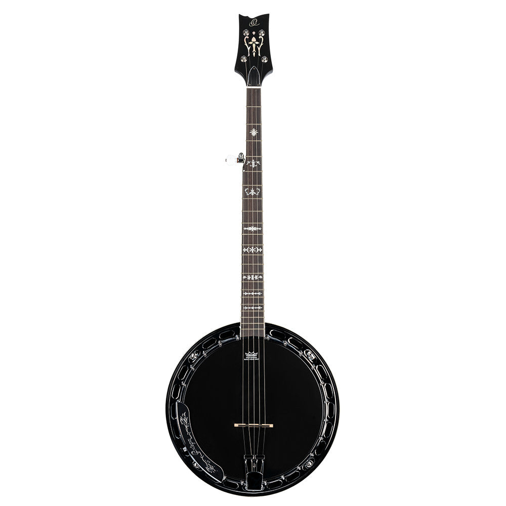 ORTEGA Raven Serie Banjo 5 String - Mahogany Black + Bag