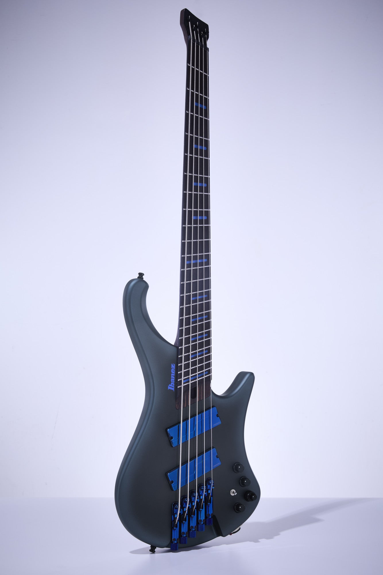IBANEZ Bass Workshop EHB Electric Bass 5-String Multi Scale - Midnight Arctic Ocean Matte + Gig Bag