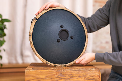 MEINL Sonic Energy Octave Steel Tongue Drum 16" - D Amara/9 Notes/440 Hz - Navy Blue