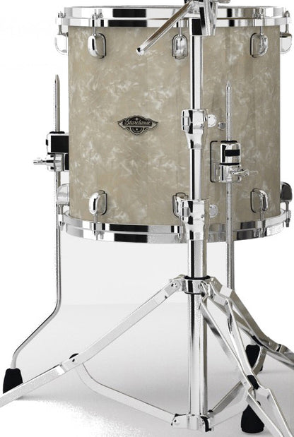 TAMA Starclassic Walnut/Birch Duracover Wrap Floor Tom 16" x 16" - Vintage Marine Pearl/Chrom HW