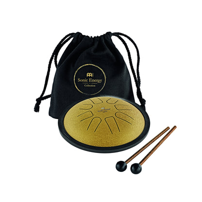 MEINL Sonic Energy Small Steel Tongue Drum 7" - C Moll/8 Töne/440 Hz - Gold
