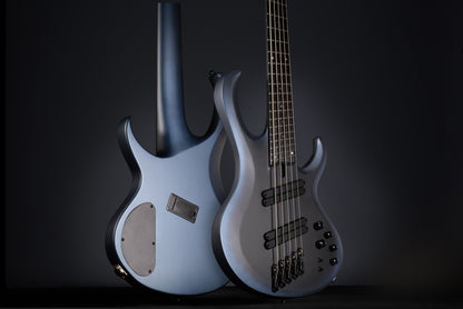 IBANEZ Bass Workshop BTB Electric Bass 5-String Multi Scale - Midnight Arctic Ocean Matte + Case