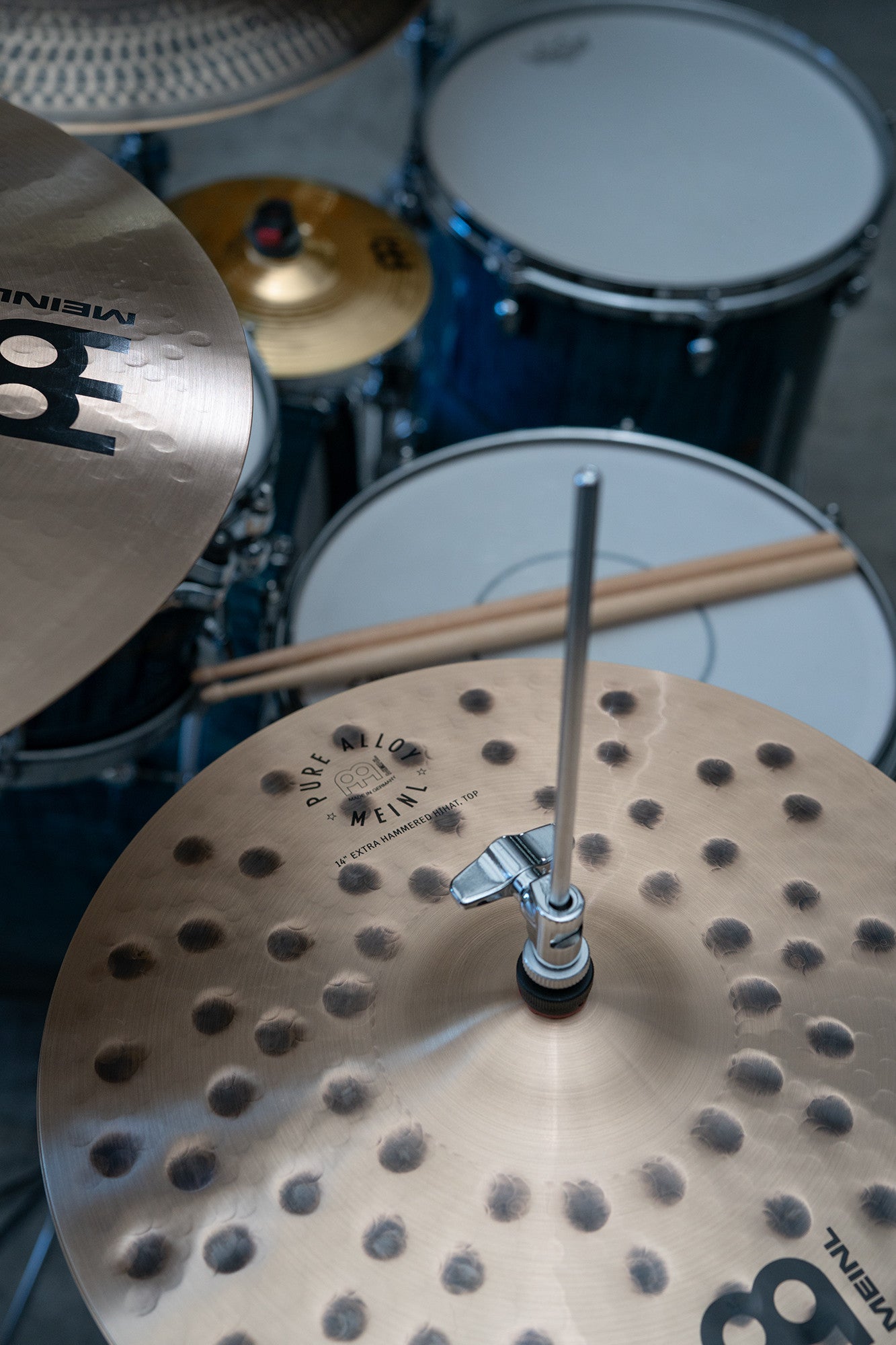 MEINL Cymbals Pure Alloy Extra Hammered Hihat - 14"