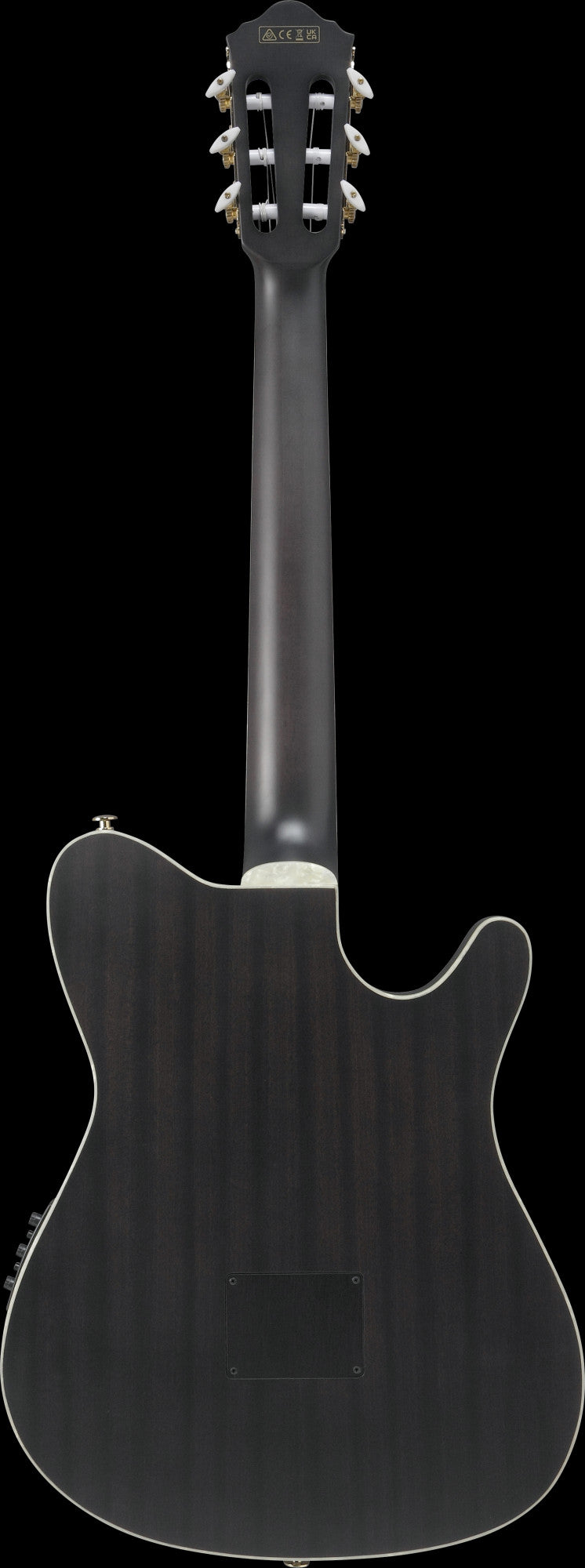 IBANEZ Tim Henson Signature Nylon String Guitar 6-String Lefty - Transparent Black Flat