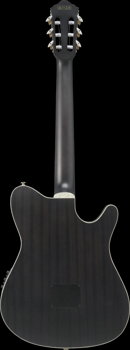 IBANEZ Tim Henson Signature Nylon String Guitar 6-String Lefty - Transparent Black Flat
