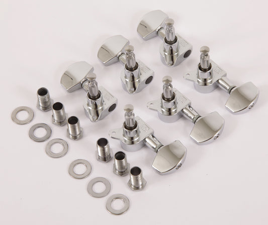IBANEZ Akustikgitarre Mechanik Set 3 x links/3 x rechts - chrom - Auslaufmodell nur noch Lagerware; Substitut 2MG0006L/2MG0006R-CH