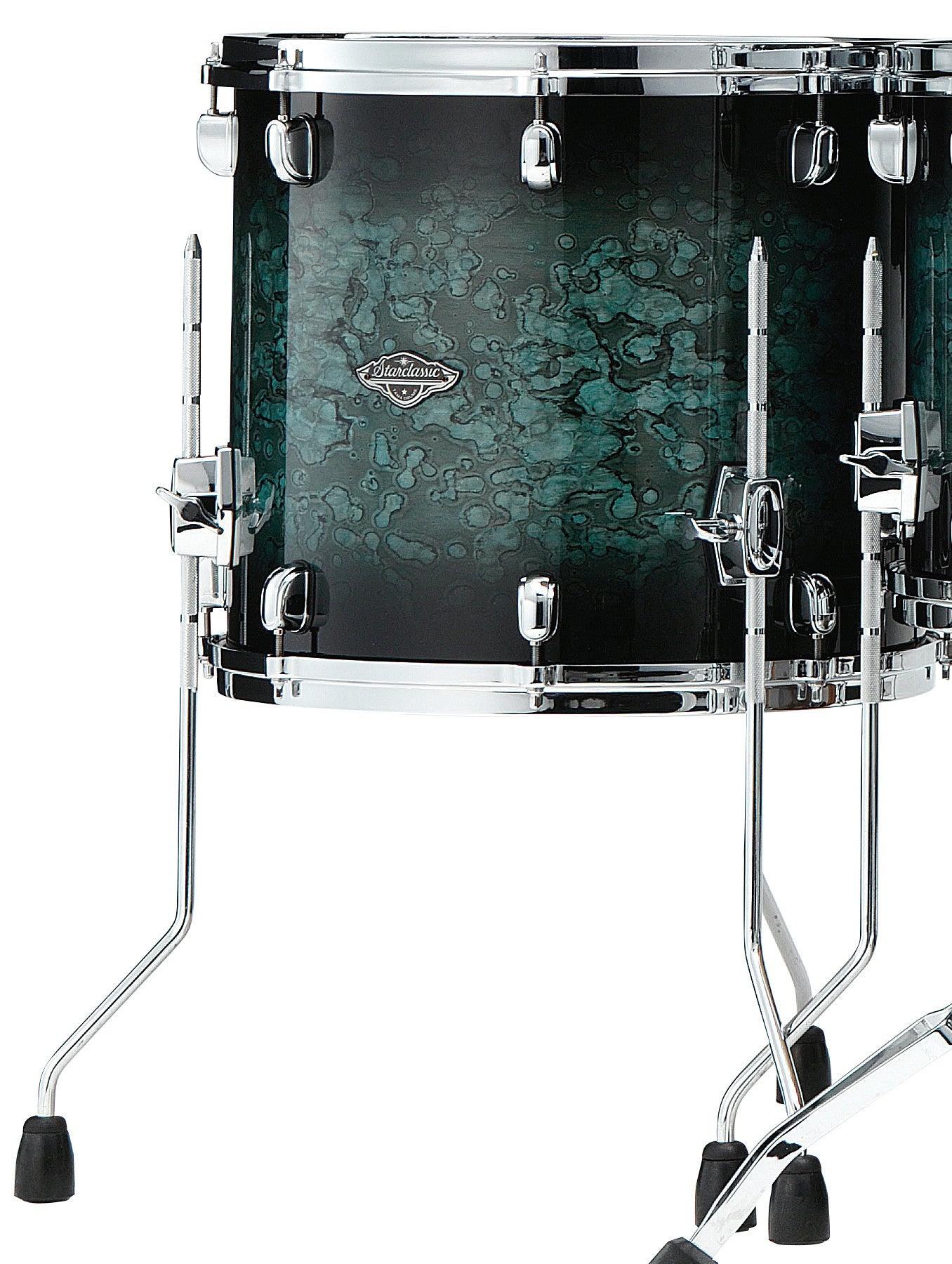 TAMA Starclassic Performer Floor Tom 18" x 16" - Molten Steel Blue Burst/Chrom HW