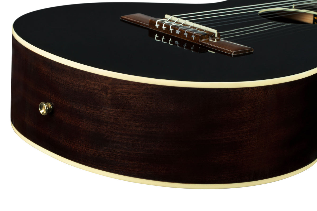 ORTEGA Ranger Series 4/4 Konzertgitarre 6-String - Black + Gigbag