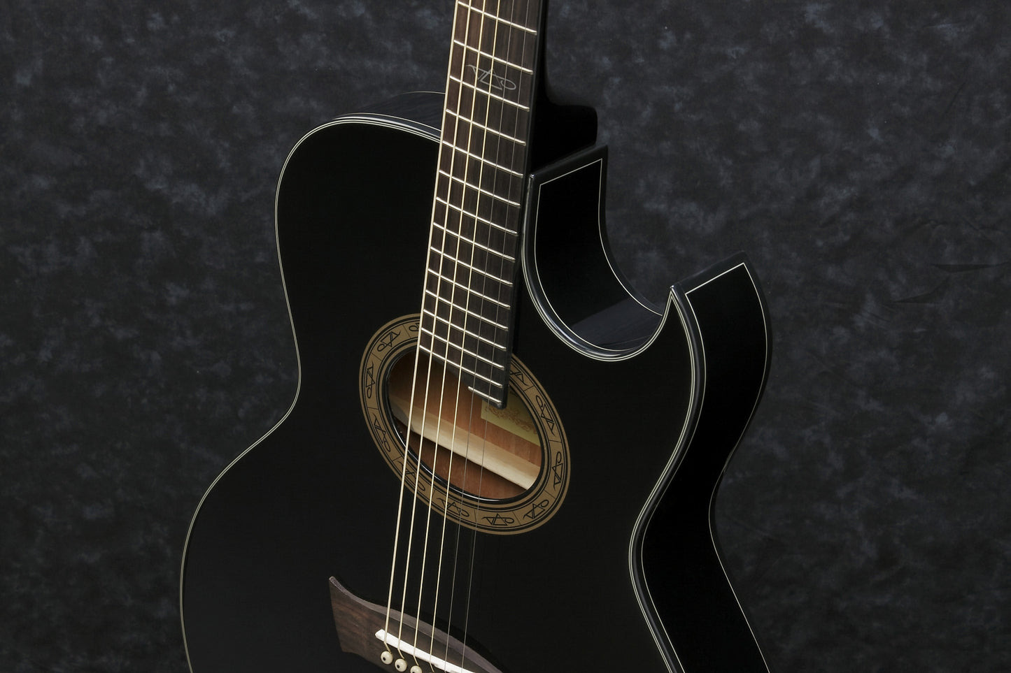 IBANEZ Steve Vai Signature Akustikgitarre 6-String - Black Pearl