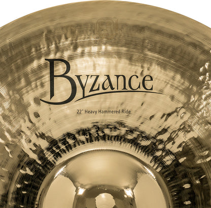 MEINL Cymbals Byzance Brilliant Heavy Hammered Ride - 22"