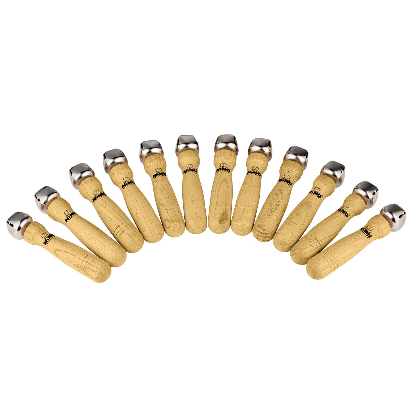 NINO Percussion Bell Stick Set - 12 teilig