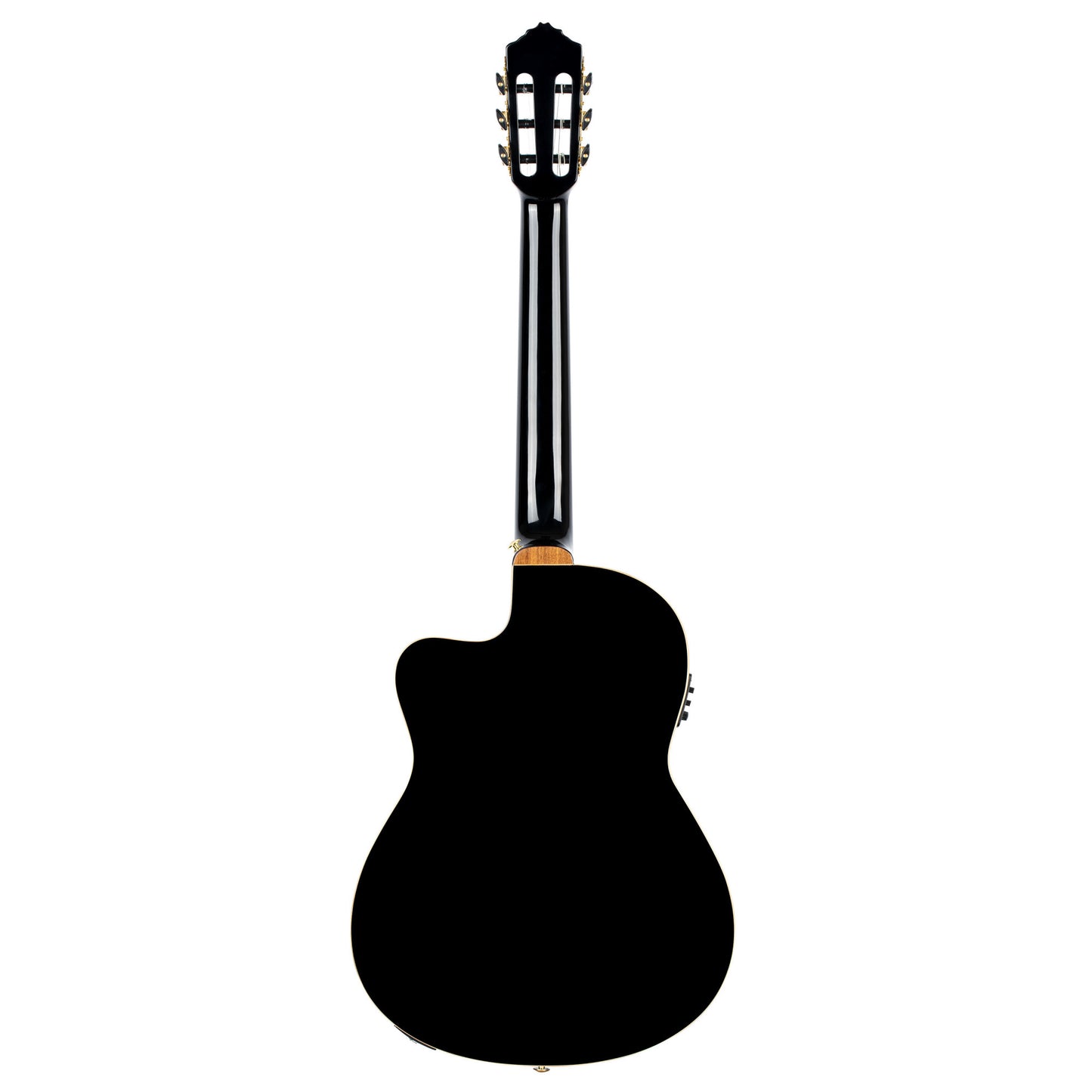 ORTEGA Performer Series 4/4 Thinline Konzertgitarre 6-String - Black + Gigbag