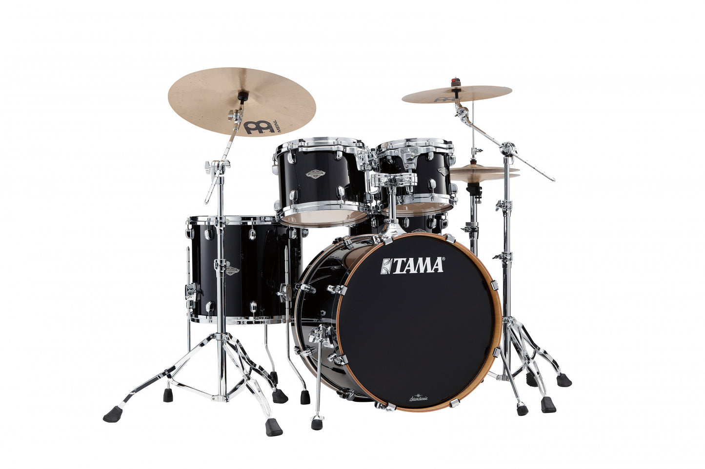TAMA Starclassic Performer Shell Kit 4 teilig - Piano Black/Chrom HW