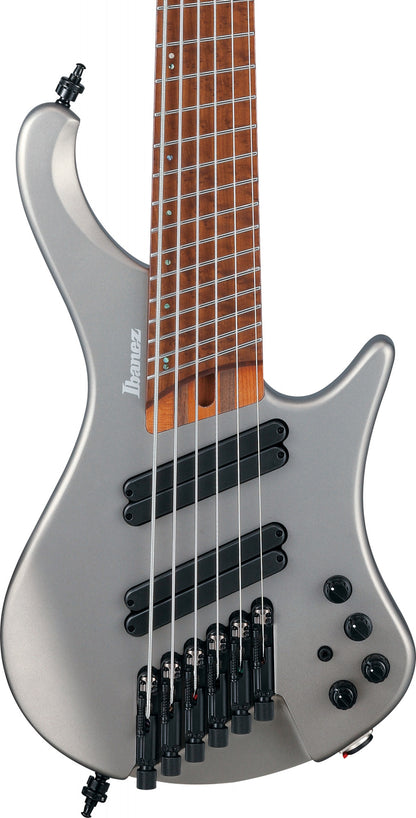 IBANEZ EHB 6-Str Metallic Gray Matte Multi Scale, Incl. Gig Bag