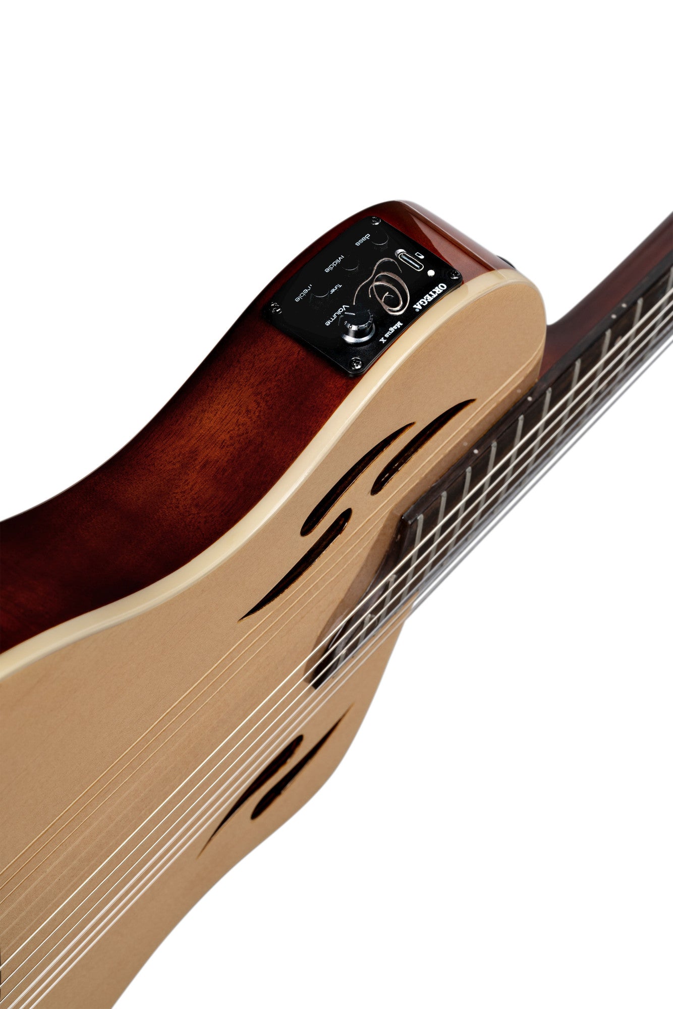 ORTEGA TourPlayer DeLuxe Nylon String Gitarre 6-String - Fichte Natur + Gigbag