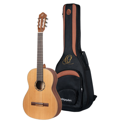 ORTEGA Family Series 4/4 Konzertgitarre 6 String Lefty - Zeder / Mahagoni Natur + Bag