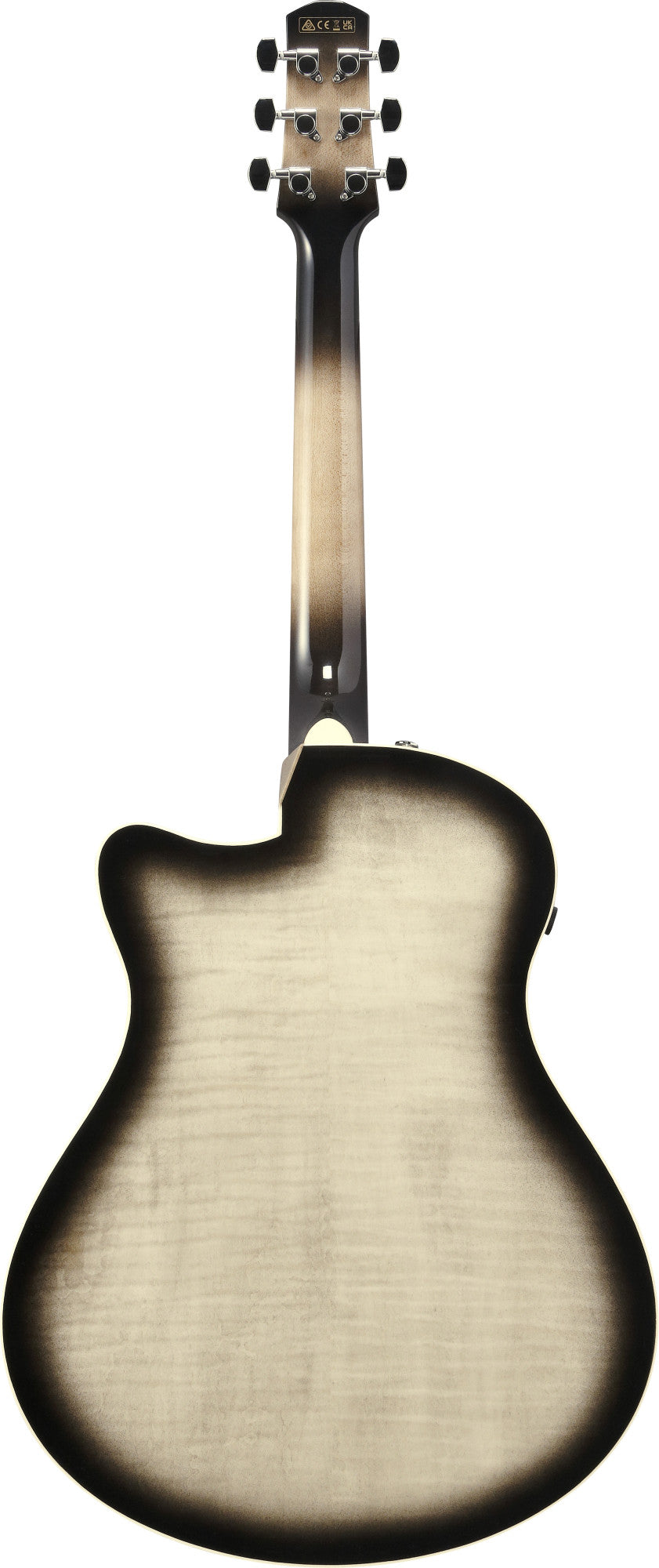 IBANEZ Advanced Acoustic AAM Acoustic Guitar 6-String - Transparent Panda High Gloss