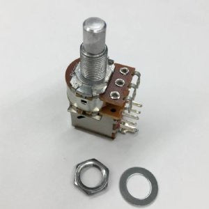 IBANEZ Potentiometer B500K, D16, solid shaft, long thread, push-pull switch