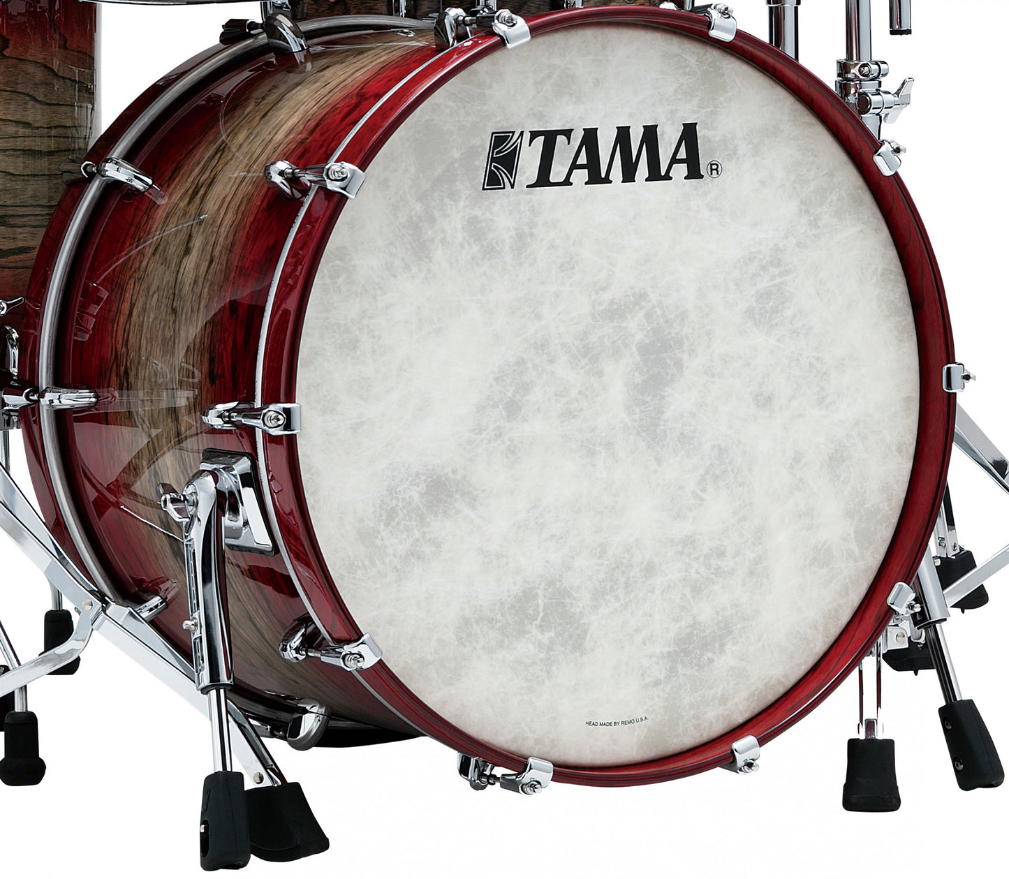 TAMA STAR Walnut Bass Drum 22" x 16" - Garnet Japanese Sen Burst/Chrom HW