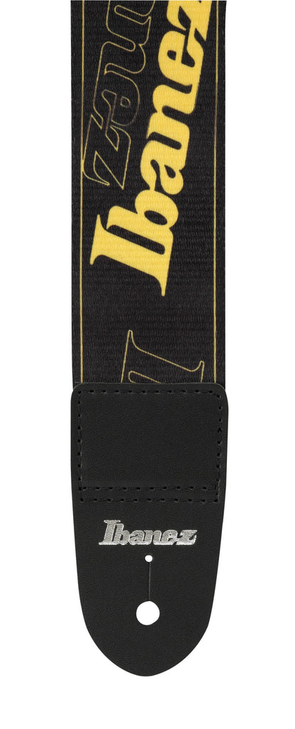 IBANEZ Design Strap - Black/Yellow Logos