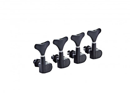 ORTEGA 4 in Line Bass Tuning Machines - Gloss Black