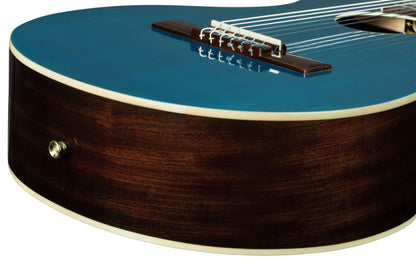 ORTEGA Ranger Series 4/4 Konzertgitarre 6-String - Ozeanblau + Gigbag