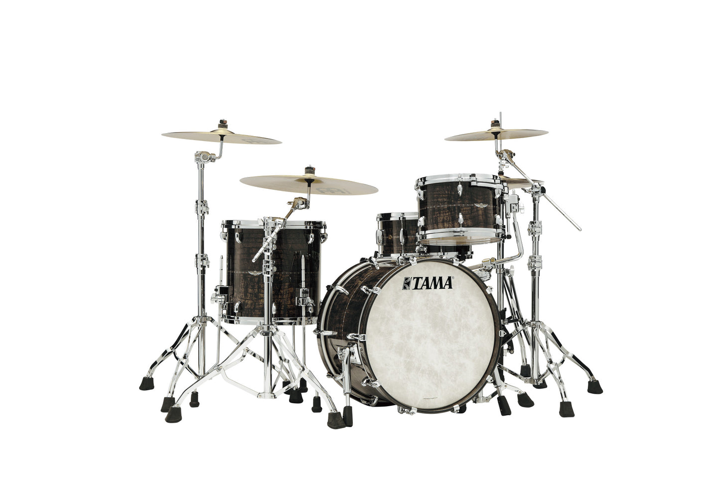TAMA STAR Maple Shell Kit 3 pcs - Charcoal Brown Paraiso/Chrome HW
