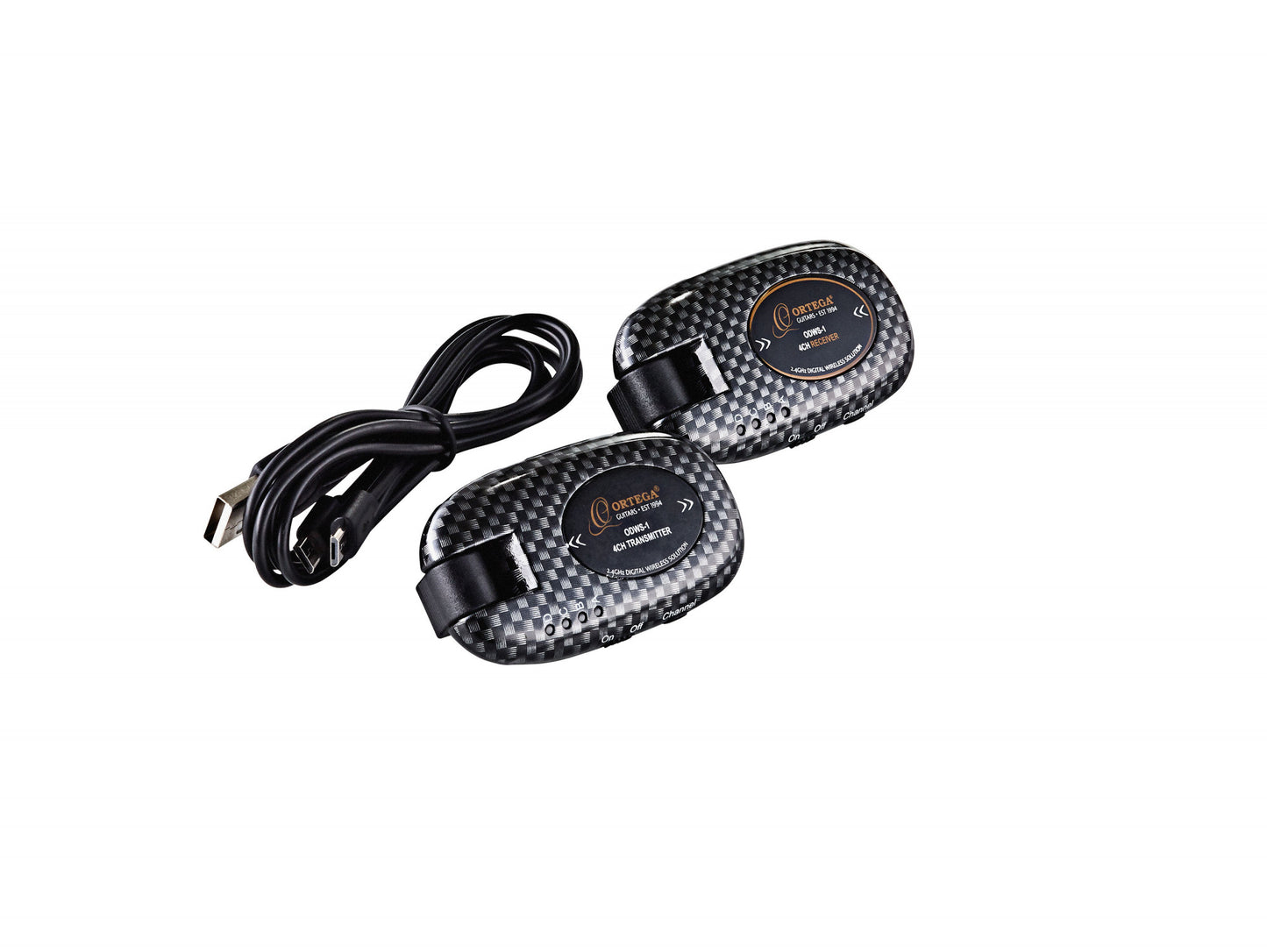 ORTEGA Digital Wireless System - 4 Channels / 2,4 Ghz / Rechargeable + USB Cable