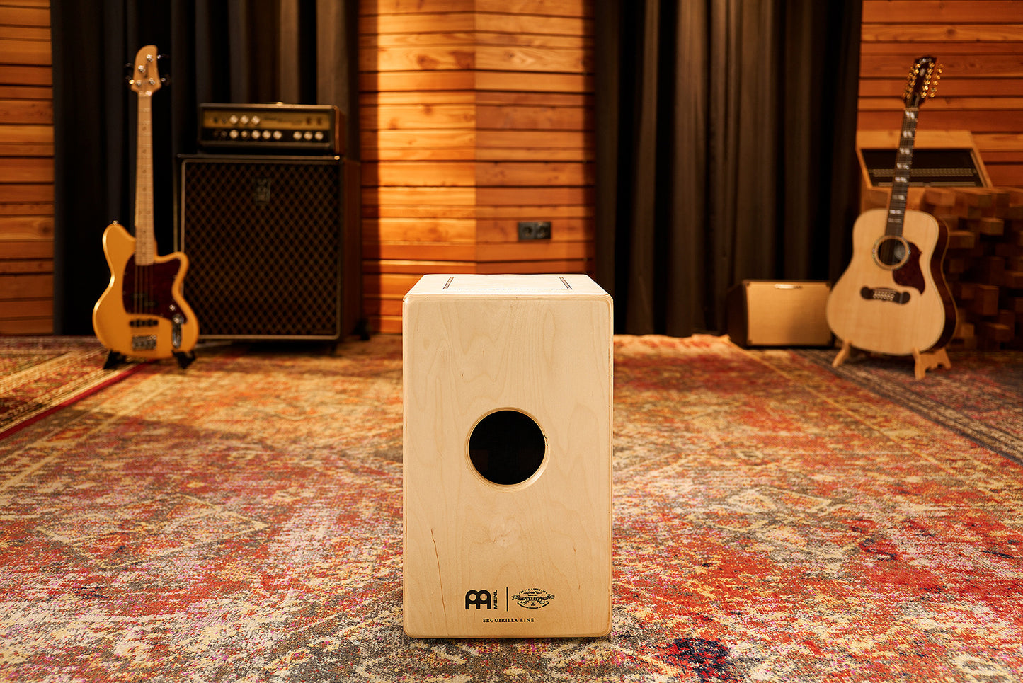MEINL Percussion Artisan Edition Series String Cajon Seguiriya Line - Indian Heartwood