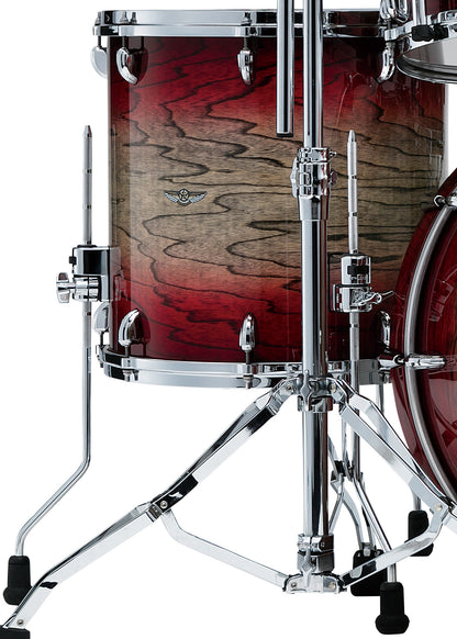TAMA STAR Walnut Floor Tom 18" x 16" - Garnet Japanese Sen Burst/Chrom HW