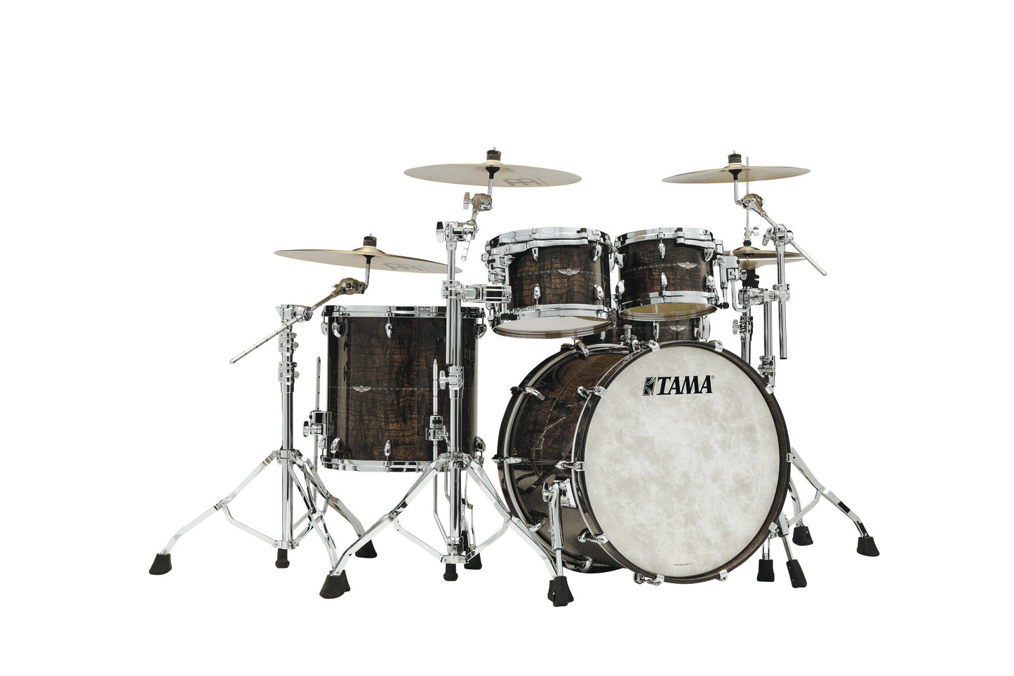 TAMA STAR Maple Shell Kit 4 pcs - Charcoal Brown Paraiso/Chrome HW