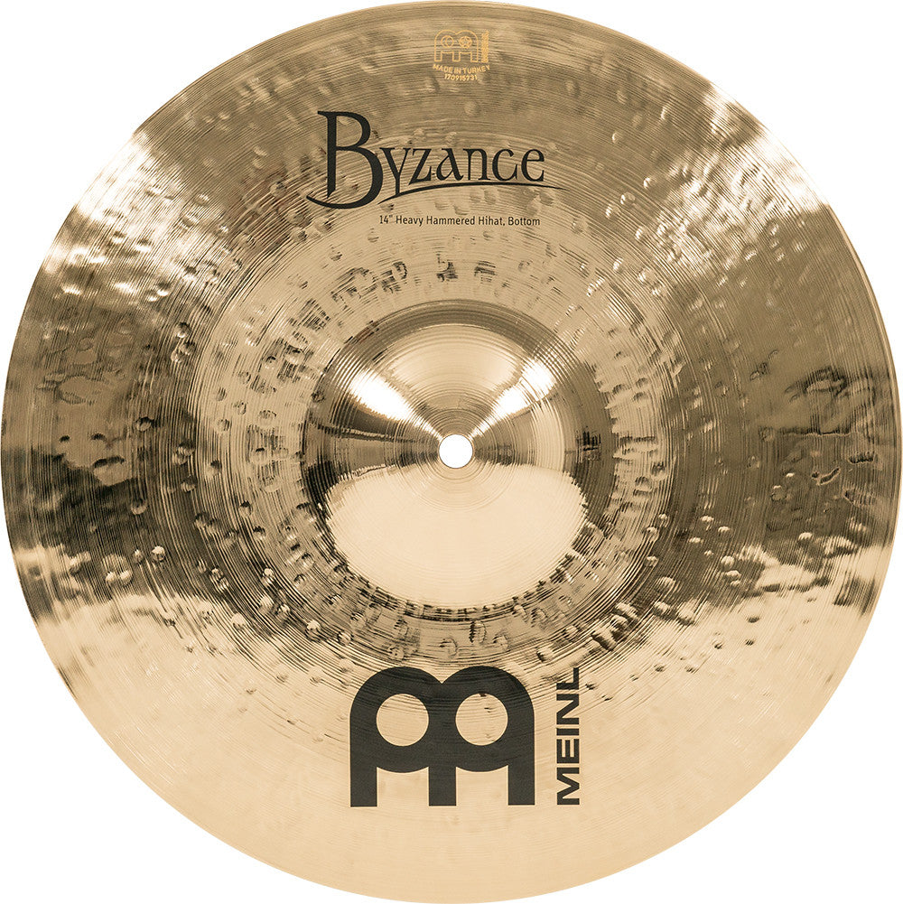 MEINL Cymbals Byzance Brilliant Heavy Hammered Hihat - 14"