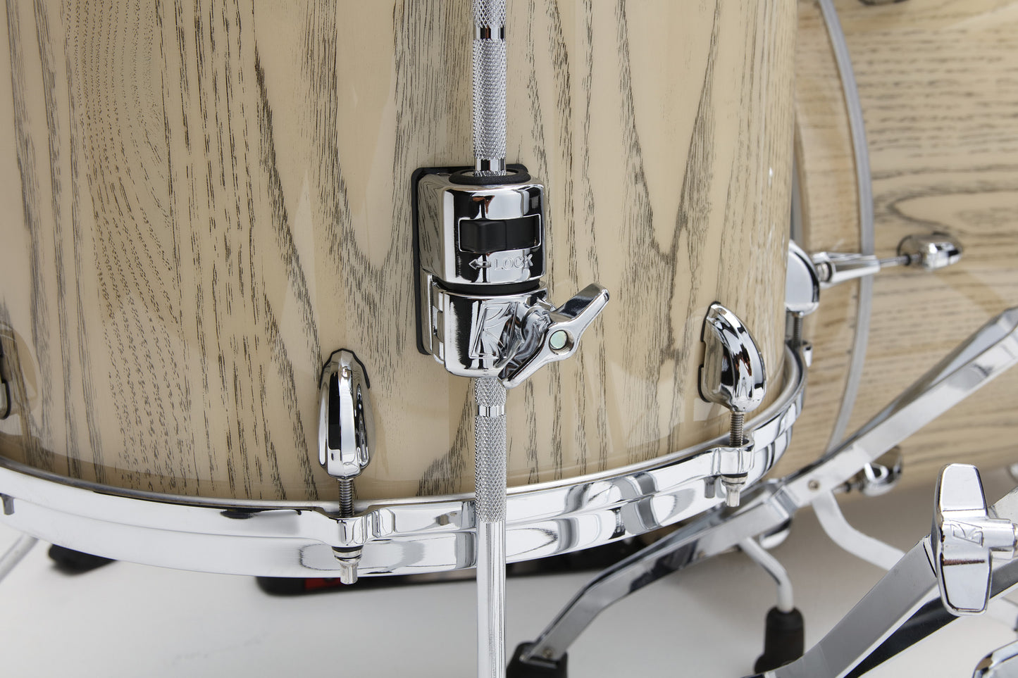 TAMA STAR Walnut Floor Tom 14" x 14" - Antique White Japanese Chestnut/Chrom HW