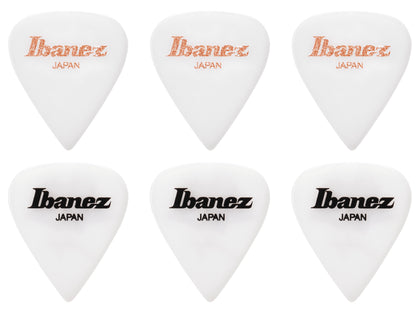 IBANEZ Pick "Tim Henson" White, Heavy, 6 Stück/Set 3x Pink & 3x Black W6RST Logo