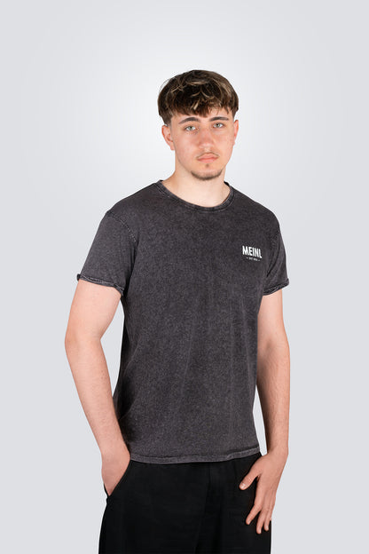 MEINL Cymbals T-Shirt Vintage Logo Denim Gray - Größe L